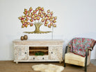 Raichur white, hand-carved wooden sideboard